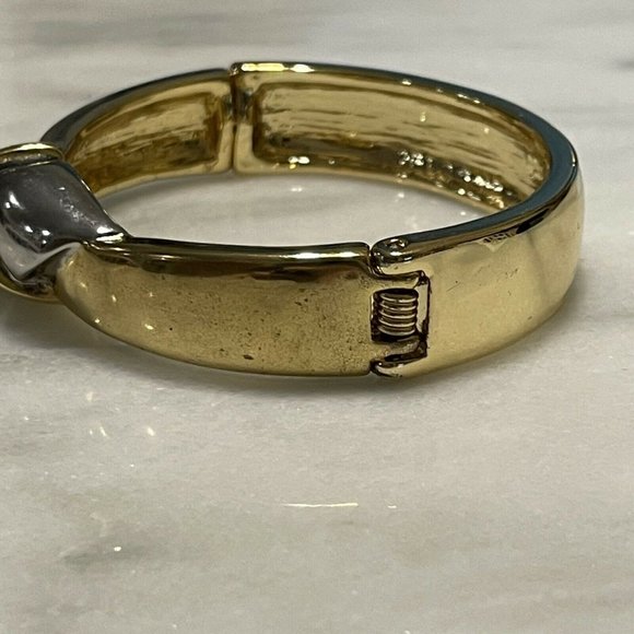 banana republic silver gold tone knot bracelet - Picture 3 of 8